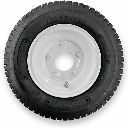 RUBBERMASTER - STEEL MASTER Rubbermaster 16x6.50-8 4 Ply Turf Tire and 5 on 4.5 Stamped Wheel Assembly 598971